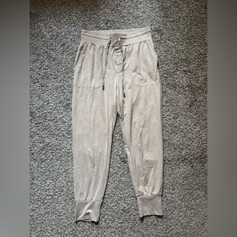 Beige Jogger Pants